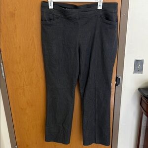 Gray Straight-Leg Pants